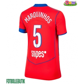 Paris Saint-Germain Marquinhos #5 Tredje Tröja Kvinnor 2025-26 Kortärmad